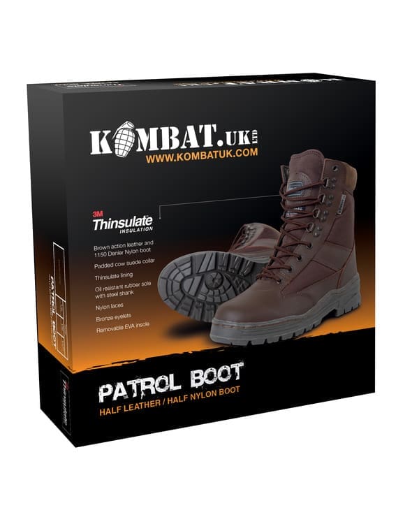 Patrol Boot - Half LeatherHalf Nylon - MOD Brown-3