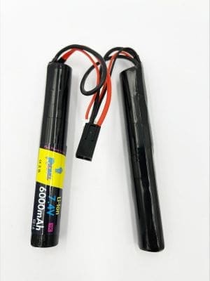 Rebel Battery - 6000mAh Li-Ion 7.4V 10C Nunchuck - Mini Tamiya